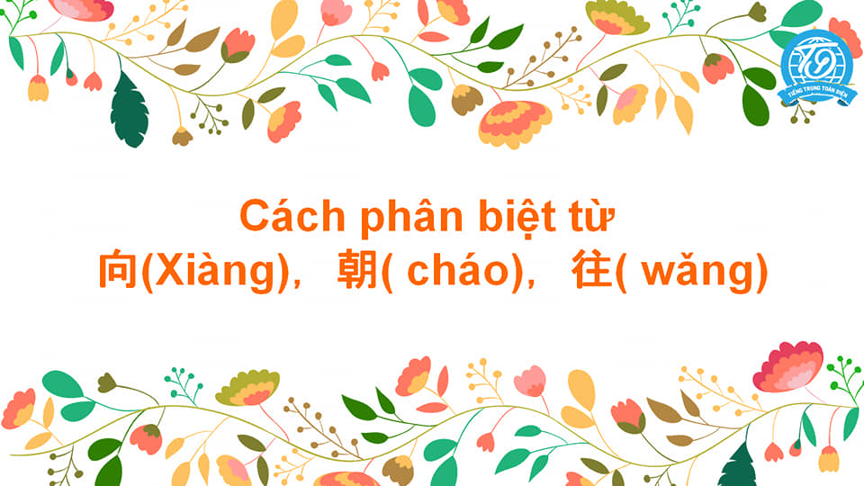 Cách sử dụng và những khác biệt của 朝，往 và 向 trong tiếng Trung